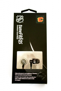 NHL handsfree sluchátka 3,5m jack - Calgary Flames - LXG-11135 - černé