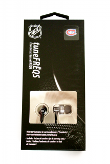 NHL handsfree sluchátka 3,5m jack - Montreal Canadiens - LXG-11114 - černé