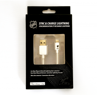 NHL lightning datový / nabíjecí USB kabel pro iPhone / MFI - Calgary Flames - LGX-11225