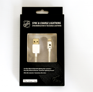 NHL lightning datový / nabíjecí USB kabel pro iPhone / MFI - Chicago Blackhawks LGX-11208