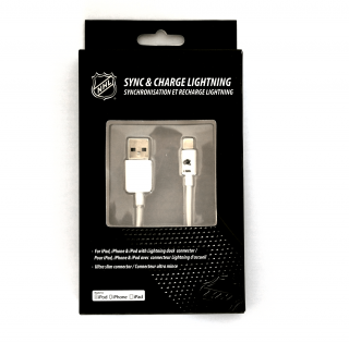 NHL lightning datový / nabíjecí USB kabel pro iPhone / MFI Colombus Blue Jackets LGX-11216