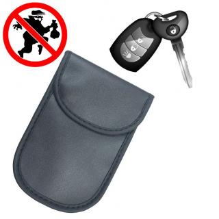 Ochranné pouzdro proti krádeži / okopírování klíče od vozu / 10 x 14cm / černé