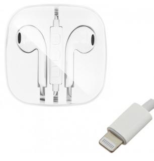 OEM sluchátka s ovládáním EarPods pro iPhone 7 / 8 / X / Xs / Lightning konektor