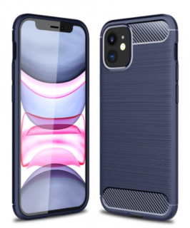 Pouzdro Carbon Case pro iPhone 12 Mini modré