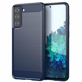 Pouzdro Carbon Case pro Samsung G991 Galaxy S21 (5G) modré