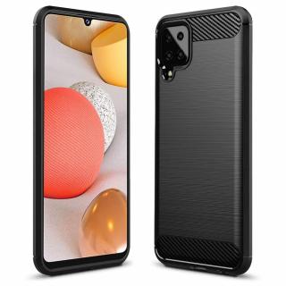 Pouzdro Carbon Case pro Samsung Galaxy A12 / M12 černé