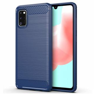 Pouzdro Carbon Case pro Samsung Galaxy A41 modré