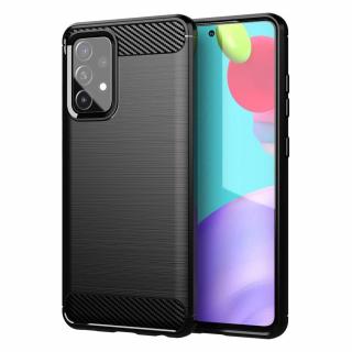 Pouzdro Carbon Case pro Samsung Galaxy A72 4G / A72 5G černé