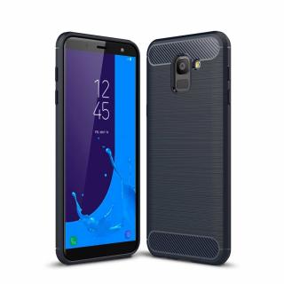 Pouzdro Carbon Case pro Samsung J600 Galaxy J6 2018 modré