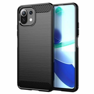 Pouzdro Carbon Case pro Xiaomi Mi 11 Lite 4G / 5G černé