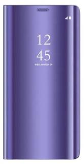 Pouzdro Clear View pro Samsung Galaxy A42 5G fialové