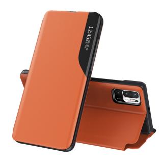 Pouzdro ECO Leather View pro Xiaomi RedMi NOTE 10 5G / Poco M3 PRO oranžové