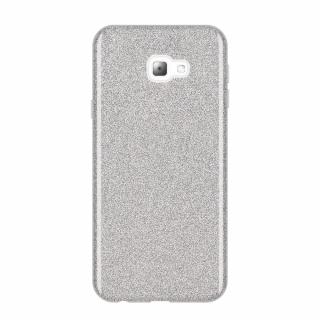 Pouzdro Glitter Case pro Samsung J415 Galaxy J4 Plus 2018 stříbrné