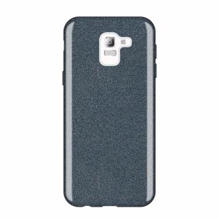 Pouzdro Glitter Case pro Samsung J600 Galaxy J6 2018 černé