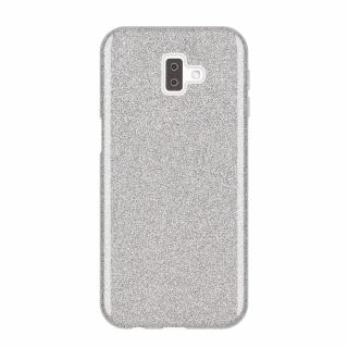 Pouzdro Glitter Case pro Samsung J610 Galaxy J6 Plus 2018 stříbrné