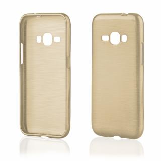 Pouzdro JELLY Case Metalic Samsung J120 Galaxy J1 (2016) zlaté