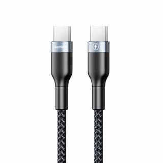 Remax RC-010 kabel USB-C PD / USB-C PD QC 3.0 / 1m / 3A černý