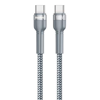 Remax RC-171 kabel USB-C PD / USB-C PD 2.0 / 1m / 5A / 20V / 100W stříbrný