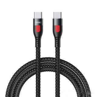 Remax RC-195C-C kabel USB-C PD / USB-C PD / 65W / 1m / 3,25A černý