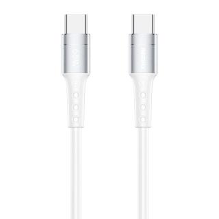 Remax RC-198C kabel USB-C PD / USB-C PD / 65W / 1m / 3,25A stříbrný