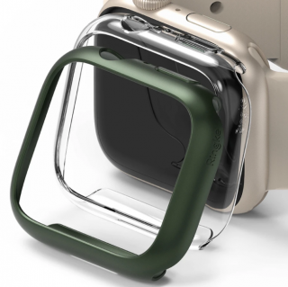 Ringke Slim Watch Case (2ks) pouzdro / kryt k Apple Watch 7 / 41mm clear + green