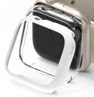 Ringke Slim Watch Case (2ks) pouzdro / kryt k Apple Watch 7 / 41mm clear + white