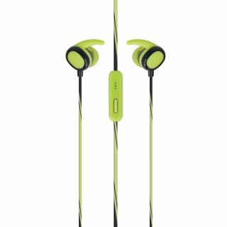 SETTY SPORT stereo headset sluchátka 3,5mm jack zelené