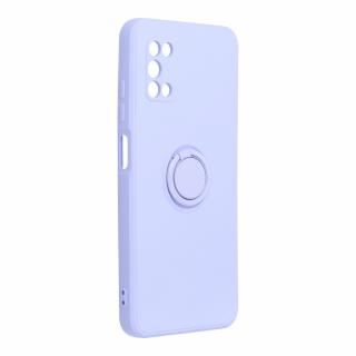 Silicone RING Case pouzdro 3v1 pro Samsung Galaxy A03s violet