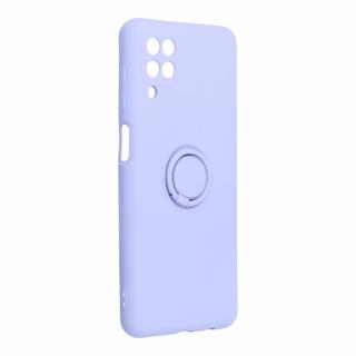 Silicone RING Case pouzdro 3v1 pro Samsung Galaxy A12 violet