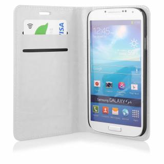 Smart Book pouzdro Samsung i9500, i9505 Galaxy S4 white / bílé (DELUXE EDITION)