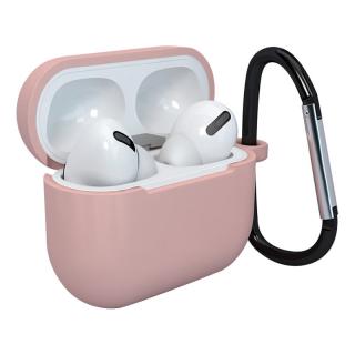 SOFT Silicone Case pouzdro s karabinou pro Apple AirPods 3 pink / růžové