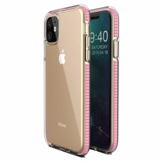 Spring Case TPU pouzdro pro Apple iPhone 11 clear / light pink