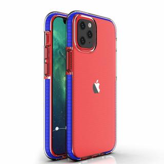 Spring Case TPU pouzdro pro Apple iPhone 12 / 12 PRO clear / blue