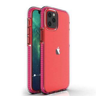 Spring Case TPU pouzdro pro Apple iPhone 12 / 12 PRO clear / pink