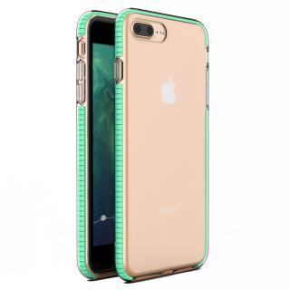 Spring Case TPU pouzdro pro Apple iPhone 7+ / 8+ (5,5 ) clear / mint