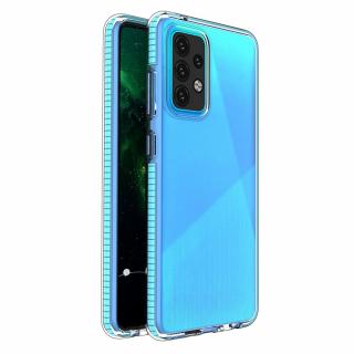 Spring Case TPU pouzdro pro Samsung Galaxy A72 4G / A72 5G clear / light blue