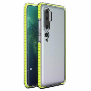 Spring Case TPU pouzdro pro Xiaomi Mi NOTE 10 / Mi NOTE 10 PRO clear / yellow