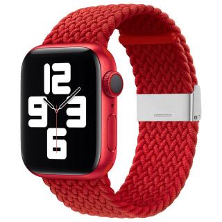 Strap Fabric řemínek k Apple Watch 2/3/4/5/6/SE 38mm/40mm red / červený