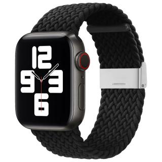 Strap Fabric řemínek k Apple Watch 2/3/4/5/6/SE 42mm/44mm black / černý