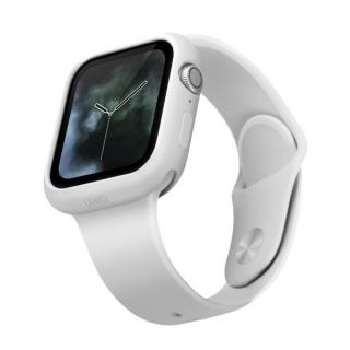 UNIQ Lino pouzdro / kryt k Apple Watch 4/5/SE 44mm bílé