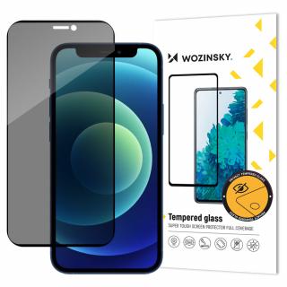Wozinsky Full Glue tvrzené sklo / Anti SPY filter / iPhone 12 Mini černé 9145576241998