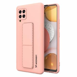 Wozinsky Kickstand Case pouzdro / kryt s opěrkou 3v1 pro Samsung Galaxy A12 pink