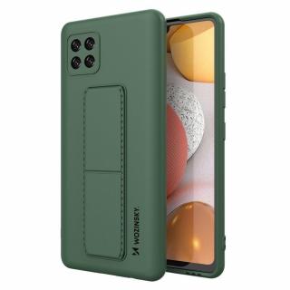 Wozinsky Kickstand Case pouzdro / kryt s opěrkou 3v1 pro Samsung Galaxy A22 5G dark green