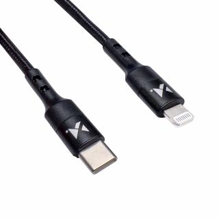 Wozinsky WUC-PD-CL1B kabel USB-C PD - iPhone Lightning 18W / 1m černý