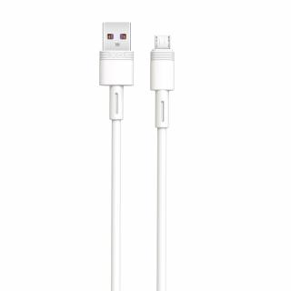 XO NB-Q166 USB kabel - Micro USB 1m / 5A bílý