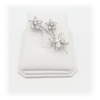 Brož Jarní květina Swarovski® Crystal