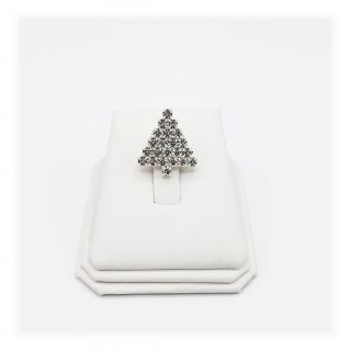 Brož Vánoční stromeček Swarovski® Crystal