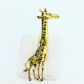 Brož Žirafa gold