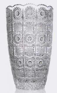 Křišťálová váza brus 20,5 cm 40017