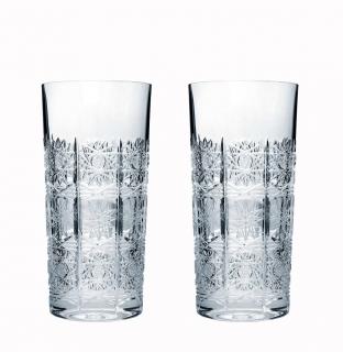 Křišťálové sklenice long 2 ks brus 350 ml 40005